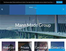 Tablet Screenshot of mannmadegroup.com